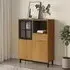 Reggio Highboard with 2 Doors 1 Drawer - Oak, Pine Wood