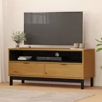 Reggio TV Stand with 2 Drawers 1 Shelf - Oak, Pine Wood