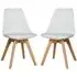 Regis Dining Chairs - White, Leather