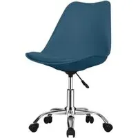 Regis PP Swivel Office Chair - Blue, Polypropylene