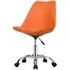 Regis PP Swivel Office Chair - Orange, Polypropylene