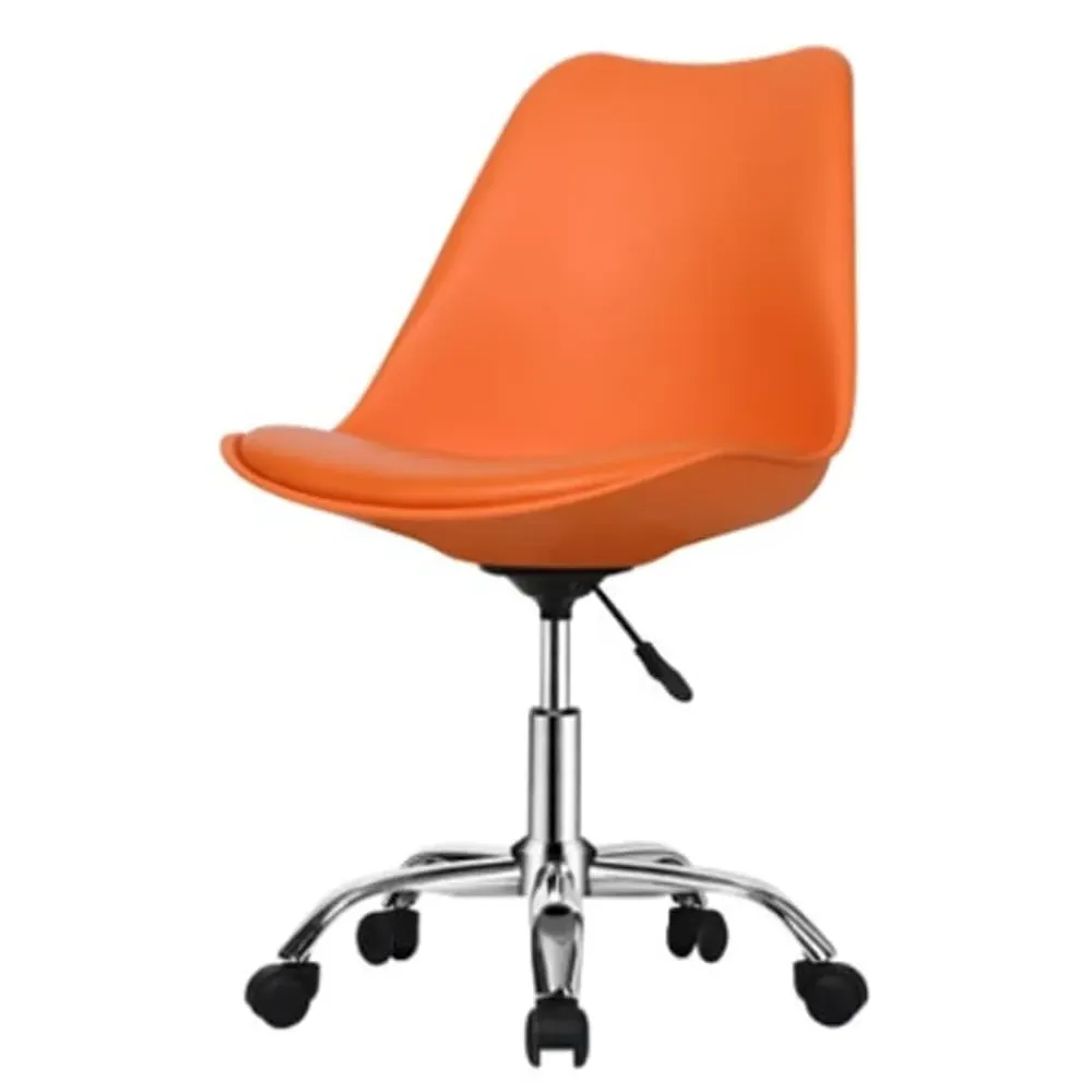 Regis PP Swivel Office Chair - Orange, Polypropylene
