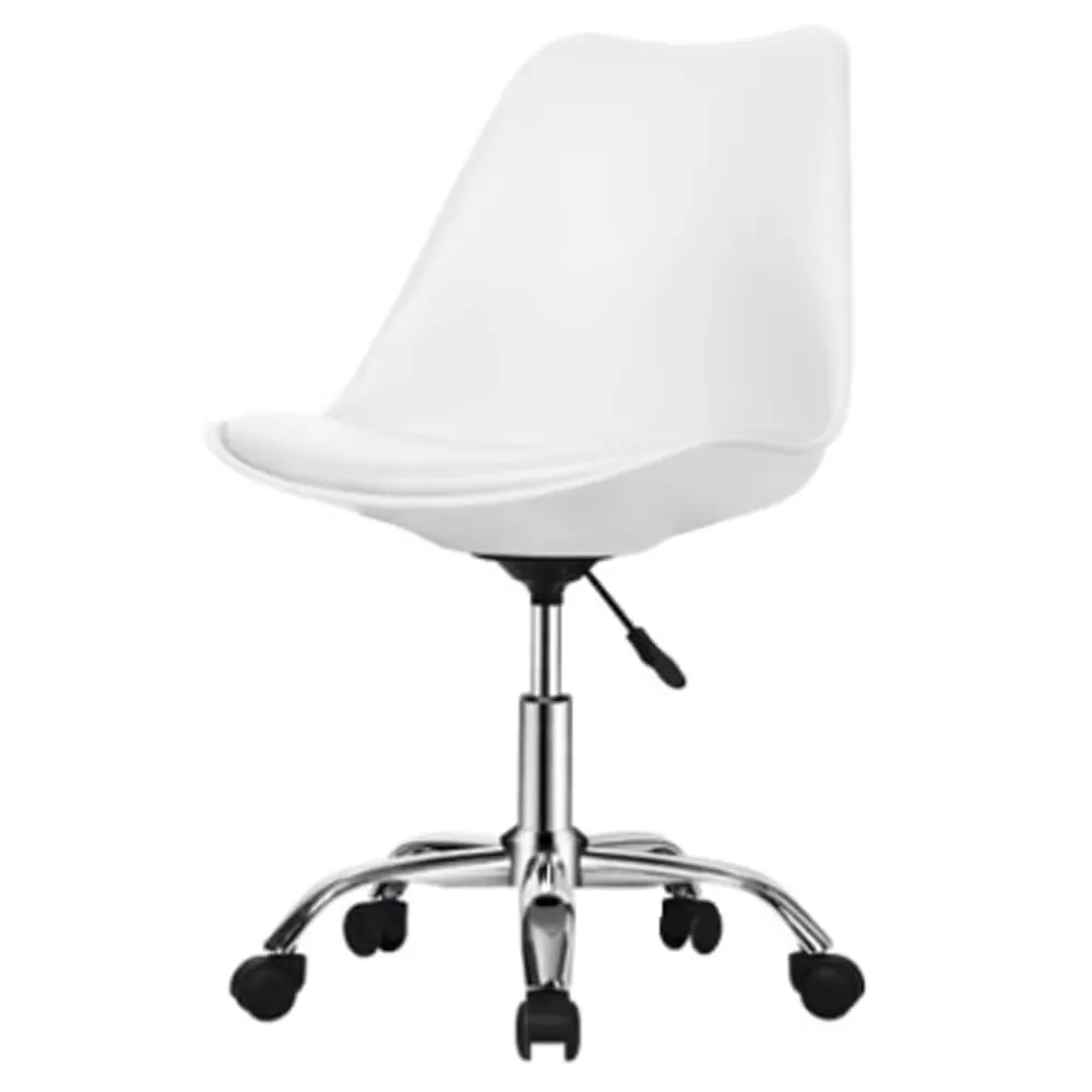 Regis PP Swivel Office Chair - White, Polypropylene