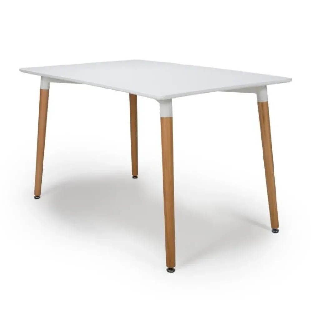 Regis Rectangular Dining Table - White, Wood image