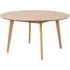 Reims Large Round Dining Table - Matt Oak