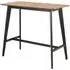 Reims Rectangular Bar Table - Black, Oak