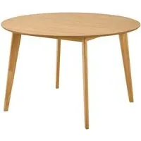 Reims Round Dining Table - Matt Oak
