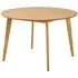 Reims Round Dining Table - Matt Oak