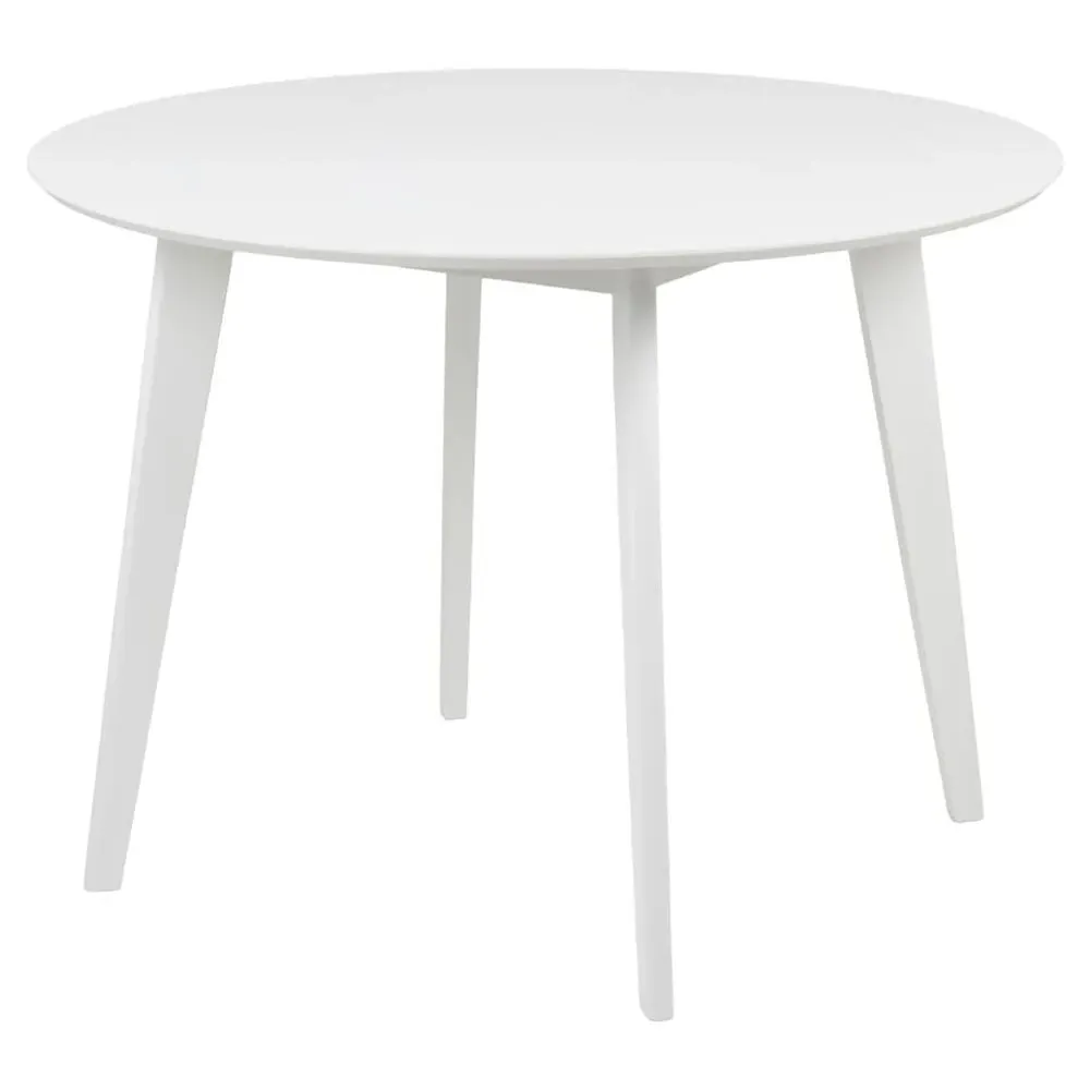 Reims Round Dining Table - White, Oak