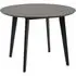 Reims Small Round Dining Table - Black