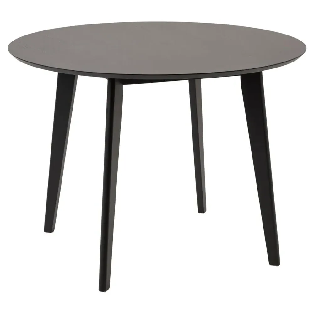 Reims Small Round Dining Table - Black
