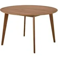 Reims Small Round Dining Table - Walnut
