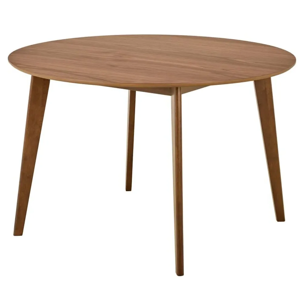 Reims Small Round Dining Table - Walnut