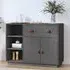 Reinier Pinewood Sideboard with 2 Doors 1 Drawer - Pine