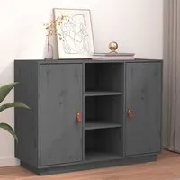 Reinier Pinewood Sideboard with 2 Doors - Grey, Pine