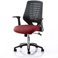 Relay Task Office Chair with Folding Arms - Ginseng Chilli