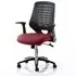 Relay Task Office Chair with Folding Arms - Ginseng Chilli