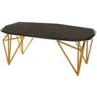 Relics Coffee Table - Black, Marble