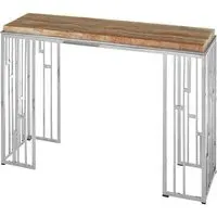 Relics Console Table - Silver, Onyx Stone