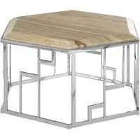 Relics Hexagonal Coffee Table - Natural, Onyx Stone