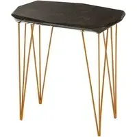 Relics Large Side Table - Black, Marble