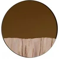 Relics Round Wall Mirror - Gold, Iron