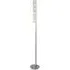 Remy LED Tube Bar Floor Lamp - Chrome, Crystal