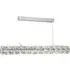 Remy LED Tube Bar Pendant Light - Chrome, Crystal