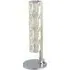 Remy LED Tube Bar Table Lamp - Chrome, Crystal