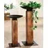 Renee Set of 2 Bowl Stands - Anthracite, Mango Wood