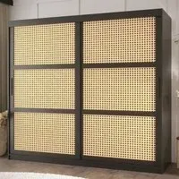 Reno 2-Door Sliding Wardrobe - Black