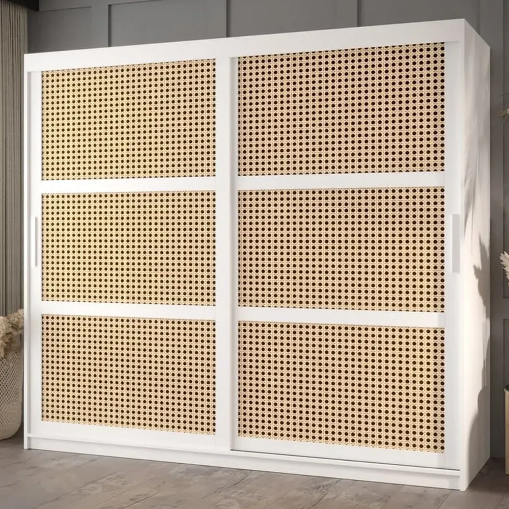 Reno 2-Door Sliding Wardrobe - White