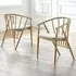 Reno Dining Chairs with Cushion - Oak, Linen