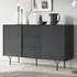 Reno Wide Sideboard with 2 Doors 3 Drawers - Graphite