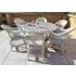 Renton Glass Top Garden Dining Set with 6 Chairs - White