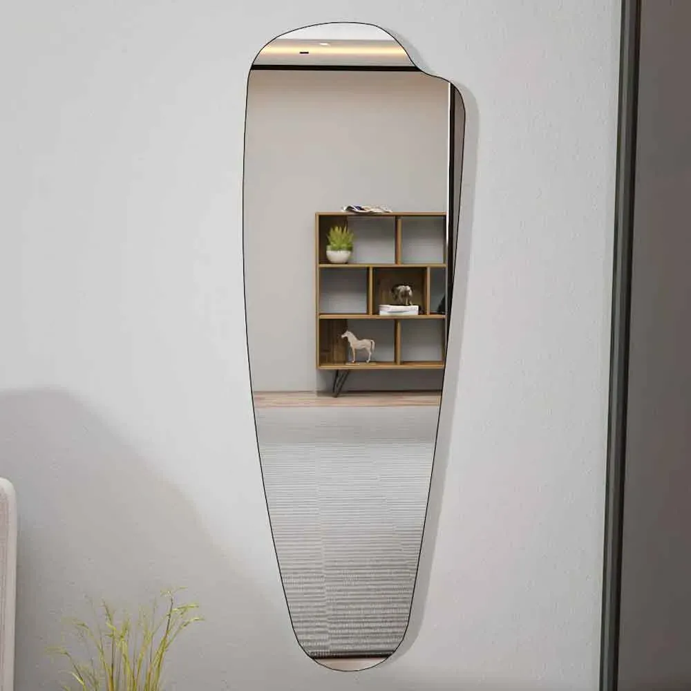 Reos Glass Wall Mirror - MDF Wooden Frame product