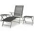 Resaca 3-Piece Garden Lounge Set with Adjustable Backrest - Silver