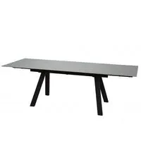 Reston Small Extendable Dining Table - Grey, Sintered Stone