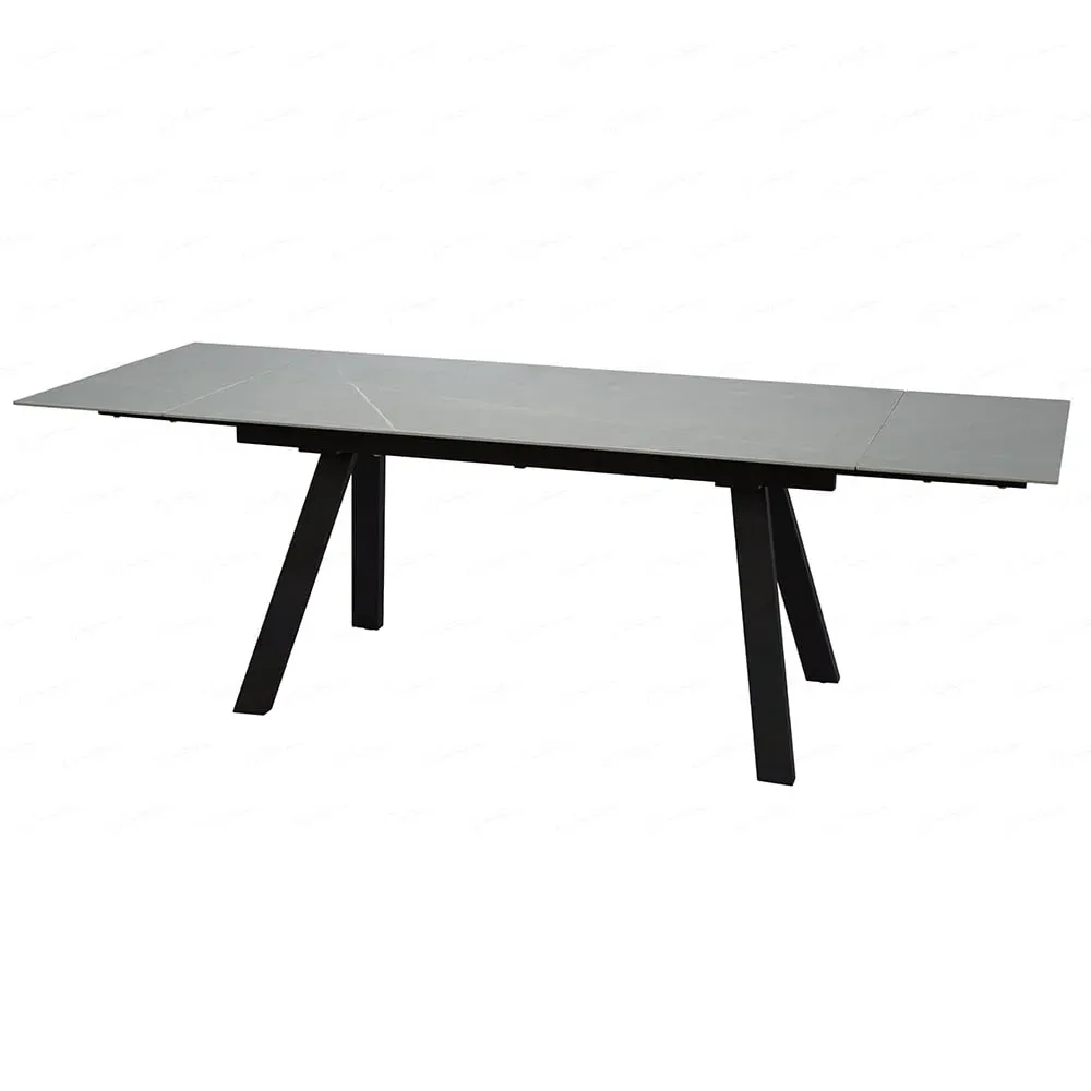 Reston Small Extendable Dining Table - Grey, Sintered Stone image