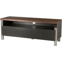 Reston Small TV Stand with Glass Door - Walnut