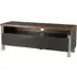 Reston Small TV Stand with Glass Door - Walnut