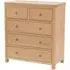 Reston Tall Chest of 5 Drawers - Oak
