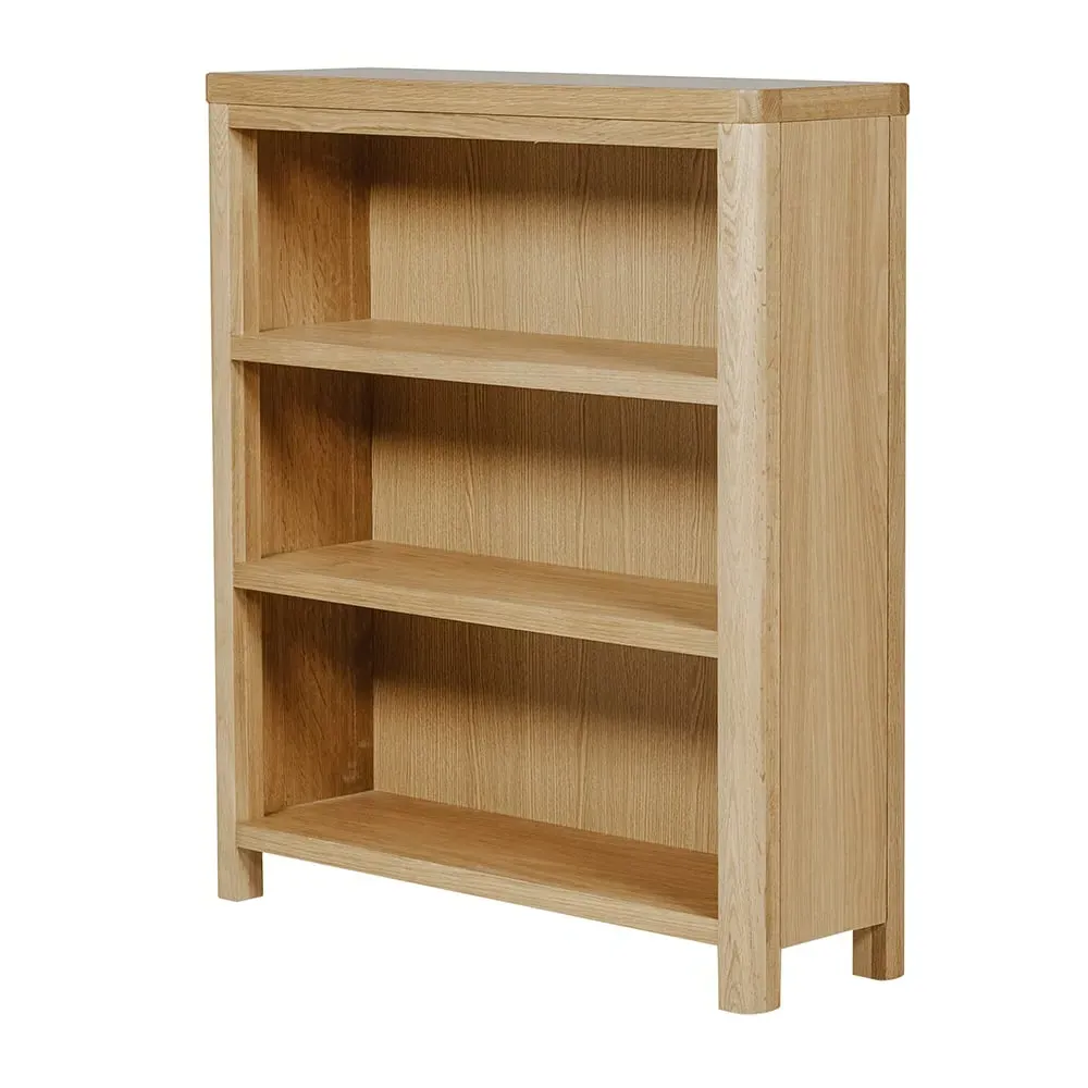Reston Wooden Bookcase with 3 Shelves - Oak image