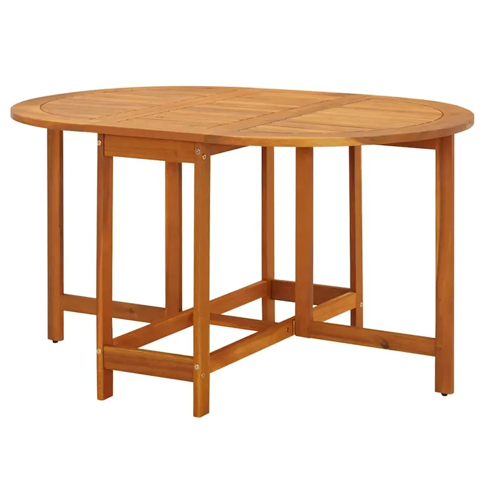 Revano Garden Folding Dining Table - Brown, Acacia Wood product