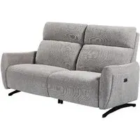 Revere 3-Seater Electric Recliner Sofa - Natural, Fabric