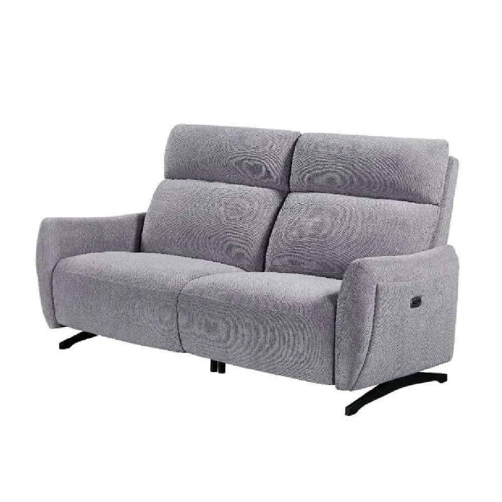 Revere 3-Seater Electric Recliner Sofa - Pewter, Fabric