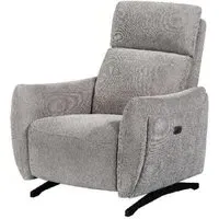Revere Single Electric Recliner Chair - Natural, Fabric