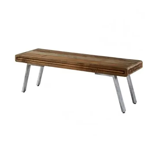 Reverso Dining Bench - Two Tone Oak, Reclaimed Wood
