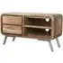 Reverso Medium TV Stand with Drawers - Reclaimed Iron, Wood