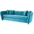 Revive 3-Seater Sofa - Blue, Velvet